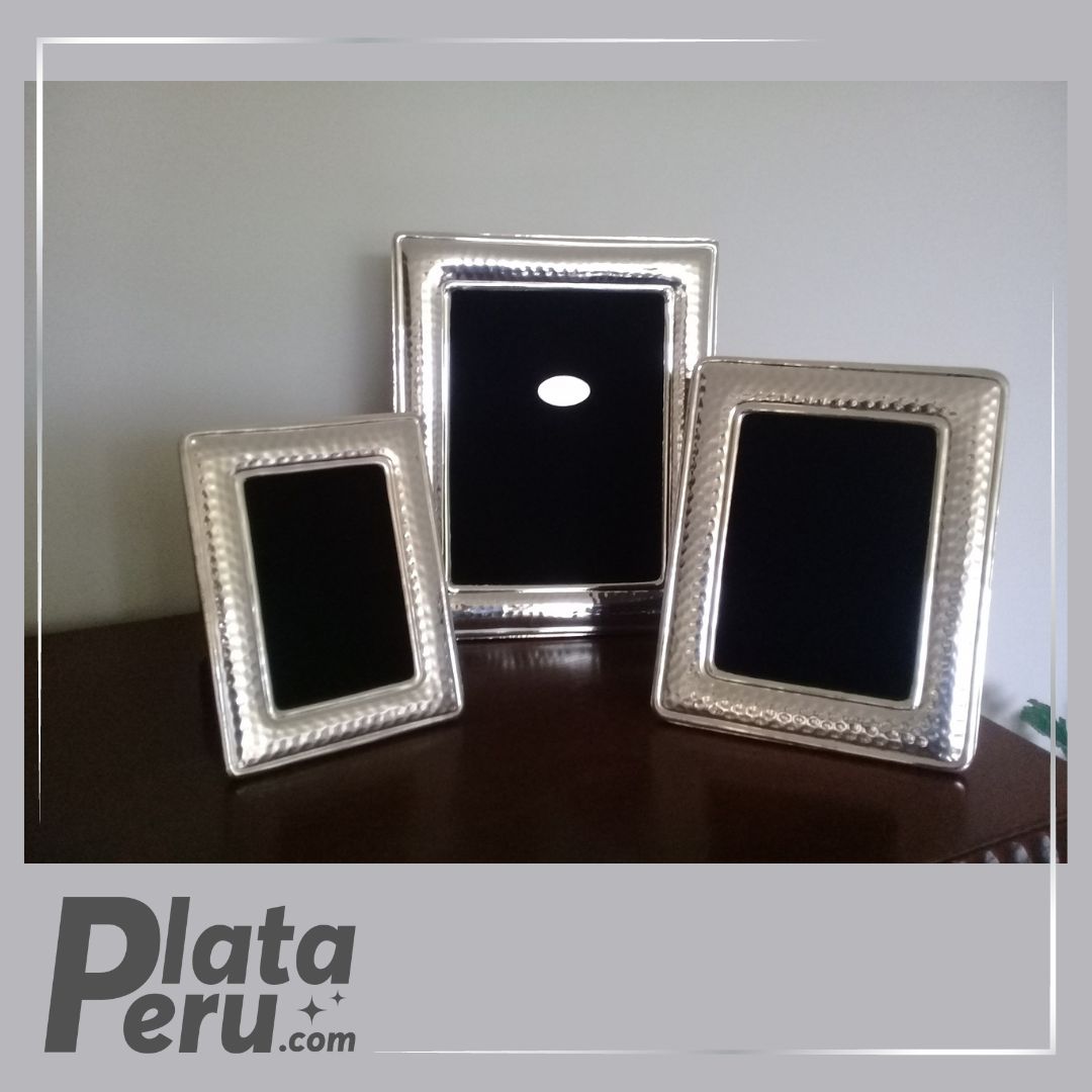 MARCO DE PLATA MARTILLADO VÉRTICE - Imagen 2
