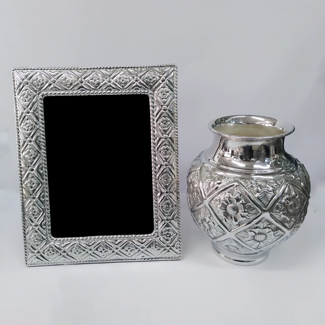 MARCO DE PLATA FLORAL - Imagen 2