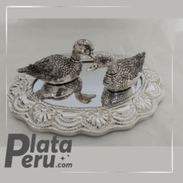 Pareja de Patitos con espejo