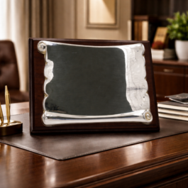 PLACA RECORDATORIA PERGAMINO