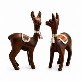 8 Vicuñas pareja telar